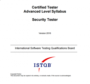 Sylabus ISTQB® Advanced Level Security Tester [EN]