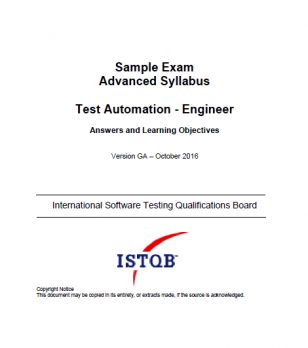 Przykładowy egzamin ISTQB® Advanced Level Test Automation Engineer - ODPOWIEDZI [EN]