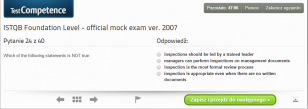 Oficjalne pytania próbne dla egzaminu ISTQB® Foundation Level 2007